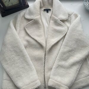 Banana Republic Women's Cream Teddy Jacket